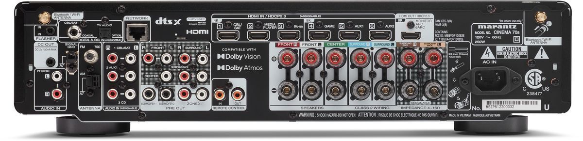 AV Ресивер Marantz Cinema 70s Black
